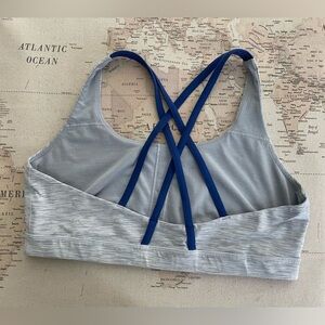 Lululemon Energy Bra Gray / Blue Size 14